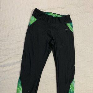 🦜 NYL WOMENS ATHLETIC PULL ON YOGA CAPRIS PANTS SIZE S  🦜